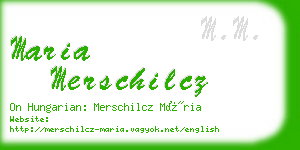 maria merschilcz business card